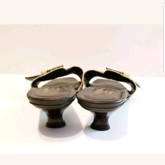 Donald J Pliner Croc Print Slide Sandals - Picture 5 of 6